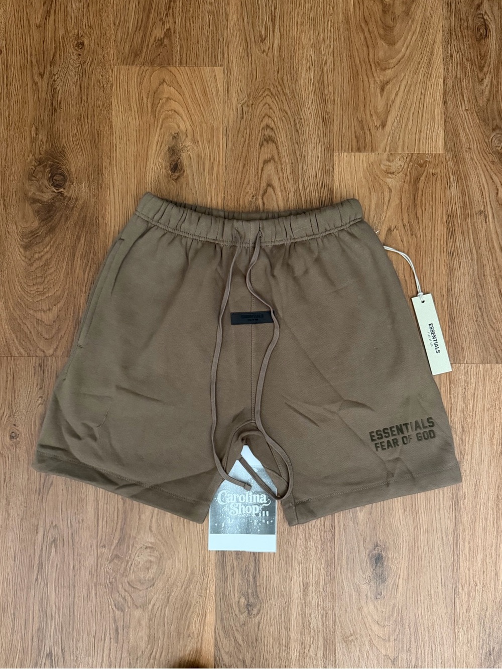 Fear of God Essentials WOOD Tee & Shorts SET 🪵 - Picture 9 of 15